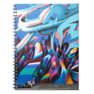 Coole Graffiti-Mauer Notizblock