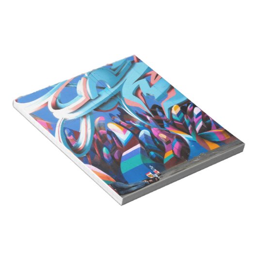 Coole Graffiti-Mauer Notizblock (angewinkelt)