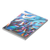 Coole Graffiti-Mauer Notizblock (Rotiert)