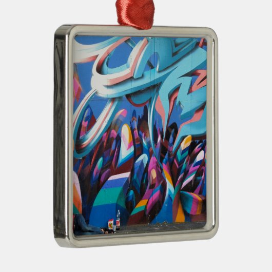 Coole Graffiti-Mauer Ornament Aus Metall (Rechts)