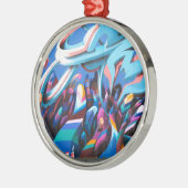 Coole Graffiti-Mauer Ornament Aus Metall (Links)