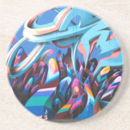 Coole Graffiti-Mauer Sandstein Untersetzer