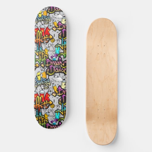 Coole Graffiti-Skateboard Skateboard (Vorderseite)
