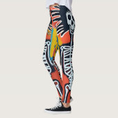 Coole Graffiti Skull Street Malerei Angesagt Künst Leggings (Links)