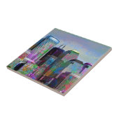 Coole Graffiti-Spritzer Aquarellfarben New York Ci Fliese (Seite)