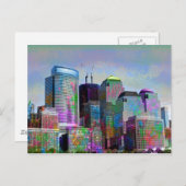 Coole Graffiti-Spritzer Aquarellfarben New York Ci Postkarte (Vorne/Hinten)