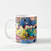 Coole Graffiti-Straßen-Kunst abstrakt Kaffeetasse (Links)