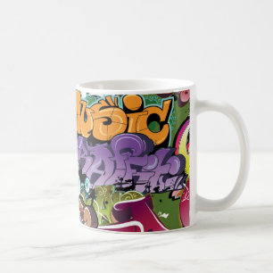 Coole Graffiti-Straßen-Kunst abstrakt Kaffeetasse