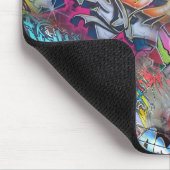 Coole Graffiti-Straßen-Kunst abstrakt Mousepad (Ecke)