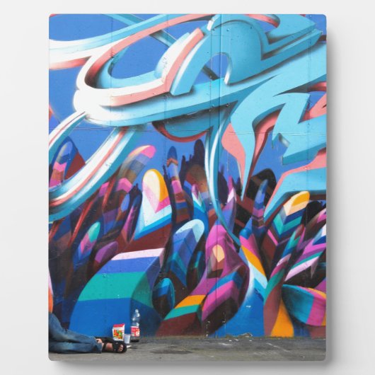 Coole Graffiti-Wand Fotoplatte (Vorderseite)