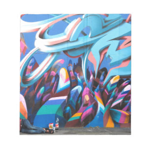 Coole Graffiti-Wand Notizblock