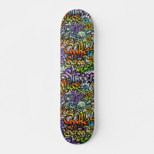 Coole Graffiti-Wortkunst-Design Skateboard