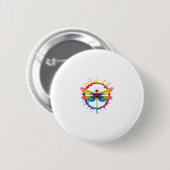 Coole Grafik-Bindedruck-Sonnenbrille Libellen-Illu Button (Vorne & Hinten)