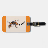 Coole Grafik - GECKO - Lizard - Orange Gepäckanhänger (Vorderseite horizontal)