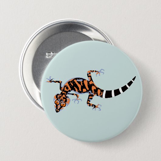 Coole Grafik - GECKO - Wildlife - Lizard - Button (Vorne & Hinten)
