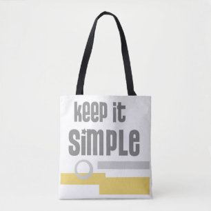 coole Grafik-Text-Tasche behalten einfach Tasche