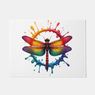 Coole Grafik-Tie-Dye-Sonnenbrille Libellen-Illustr Fußmatte