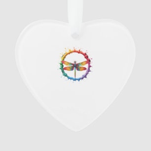 Coole Grafik-Tie-Dye-Sonnenbrille Libellen-Illustr Ornament