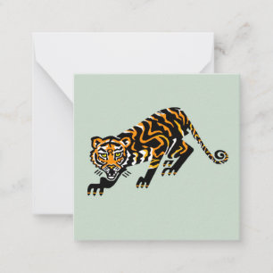 Coole Grafikbigcat - TIGER - Tierliebhaber - Mitteilungskarte