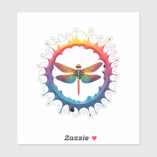 Coole grafische Gefärbte Krawatte Sonnenbrille Dra Aufkleber (Blatt)