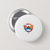 Coole grafische Gefärbte Krawatte Sonnenbrille Dra Button (Vorne & Hinten)