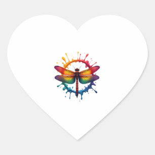 Coole grafische Gefärbte Krawatte Sonnenbrille Dra Herz-Aufkleber