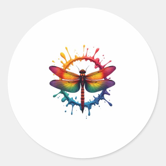 Coole grafische Gefärbte Krawatte Sonnenbrille Dra Runder Aufkleber (Vorderseite)