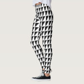 Coole grafische Schachbretter Schwarzweißbeläge Leggings (Links)