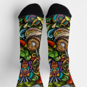 Coole grafische Tribal-Kunstwerke l Moderne Muster Socken (Oben)