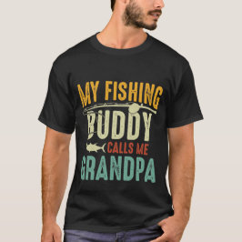 coole Grandpa Angelfreund Kunst T-Shirt
