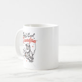 Coole Grandpa-Fischerei Grafik-Tasse Kaffeetasse (Vorderseite Links)