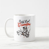 Coole Grandpa-Fischerei Grafik-Tasse Kaffeetasse (Links)