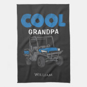 Coole Grandpa-Proud-Familie Geschirrtuch (Vertikal)