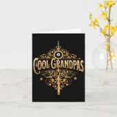 Coole Grandpas Play Pool Pool Player Großvater Bi Karte (Gelbe Blume)