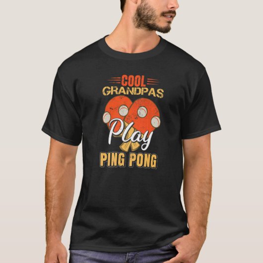 Coole Grandpas Pong Premium T-Shirt (Vorderseite)