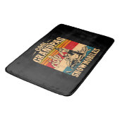 Coole Grandpas Reiten Schneemobile Snowmobile Snow Badematte (Schrägansicht)