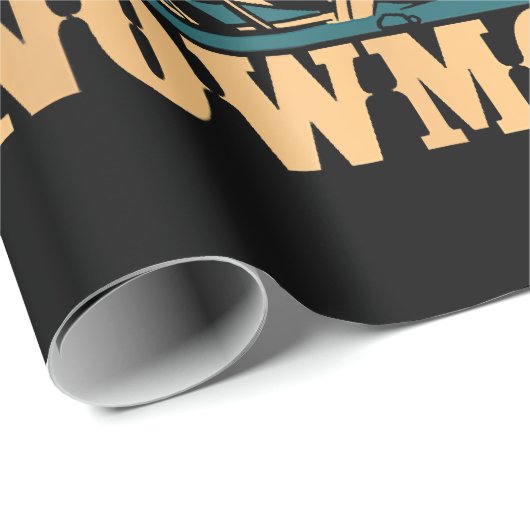 Coole Grandpas Reiten Schneemobile Snowmobile Snow Geschenkpapier (Rolleneckpunkt)