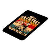 Coole Grandpas Reiten Schneemobile Snowmobile Snow Magnet (Linke Seite)