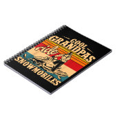 Coole Grandpas Reiten Schneemobile Snowmobile Snow Notizblock (Linke Seite)