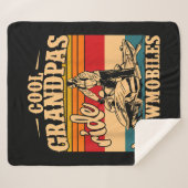 Coole Grandpas Reiten Schneemobile Snowmobile Snow Sherpadecke (Vorderseite (Horizontal))