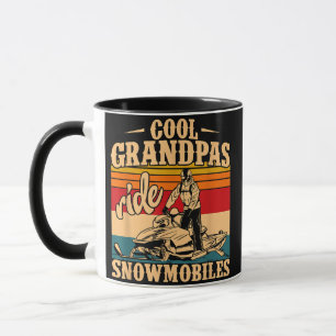 Coole Grandpas Reiten Schneemobile Snowmobile Snow Tasse