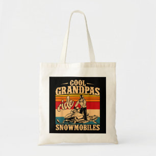 Coole Grandpas Reiten Schneemobile Snowmobile Snow Tragetasche