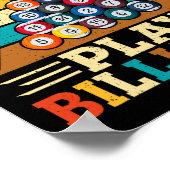 Coole Grandpas spielen Billiard Retro Snooker Pool Poster (Ecke)