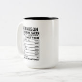 Coole Grandson Tat Wortart Zweifarbige Tasse (Vorderseite Links)