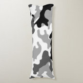 Coole graue Camouflage Kissen (Vorderseite Vertikal)