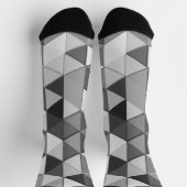 Coole graue Dreiecke Socken (Oben)