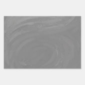 Coole graue, koordinierte Muster Geschenkpapier Set (Vorderseite 3)