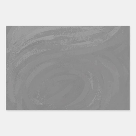 Coole graue, koordinierte Muster Geschenkpapier Set (Vorderseite 3)