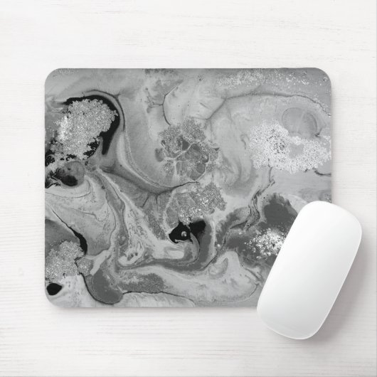 Coole graue Marmortextur Mousepad (Mit Mouse)