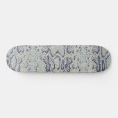 Coole graue Schlange Hautfarbe Skateboard (Horizontal)